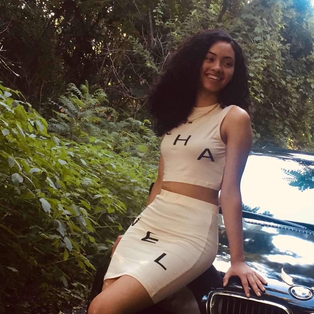 2piece Crop top Set